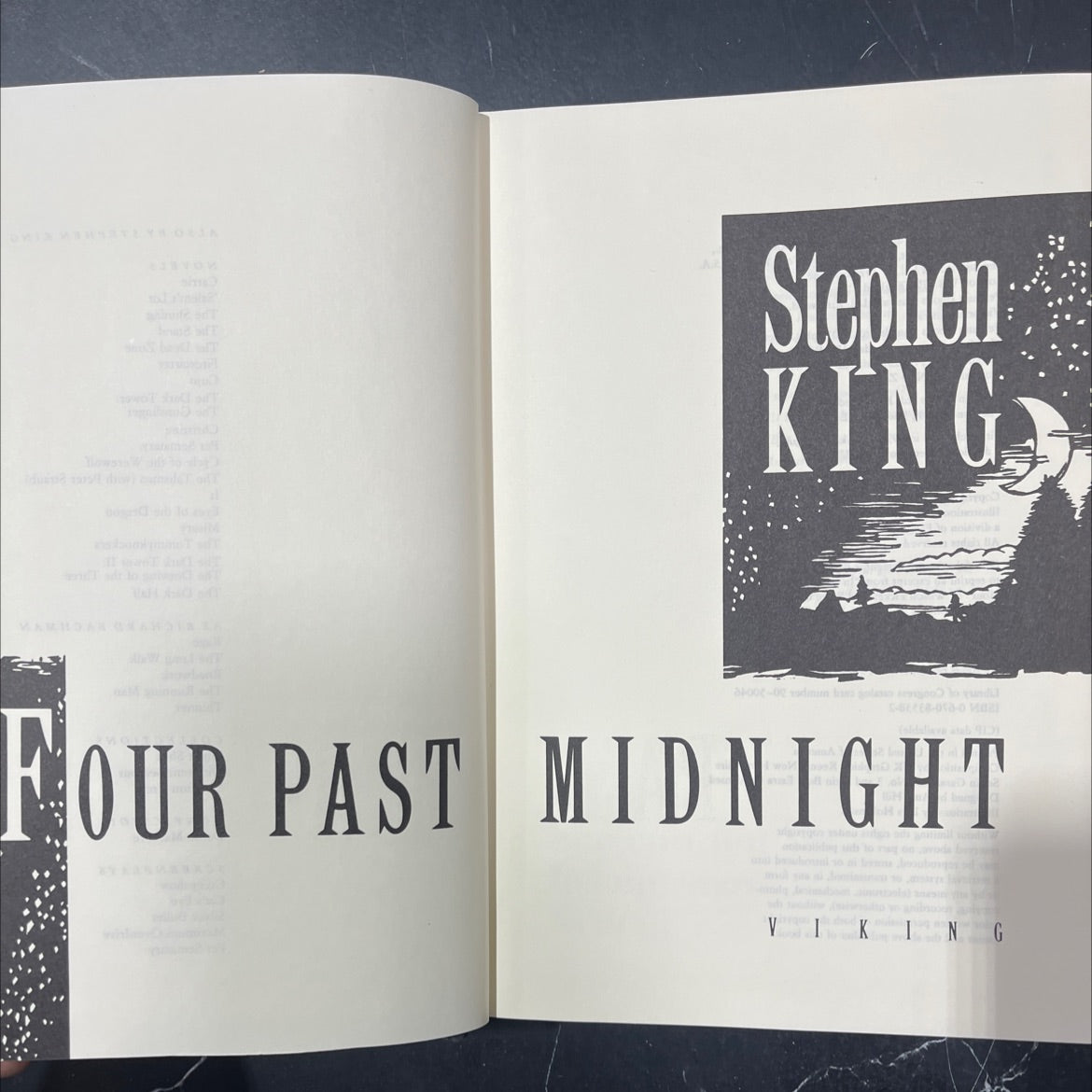 four past midnight book, by Stephen King, 1990 Hardcover image 2