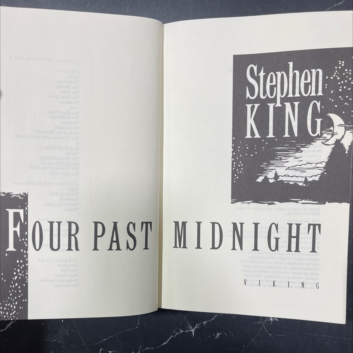 four past midnight book, by Stephen King, 1990 Hardcover image 2