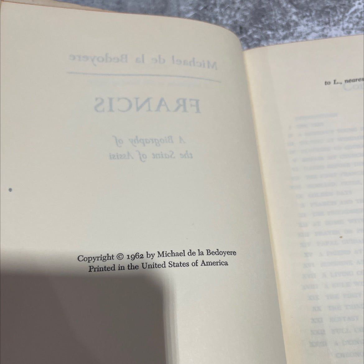 francis a biography of the saint of assisi book, by michael de la bedoyere, 2012 Hardcover image 3