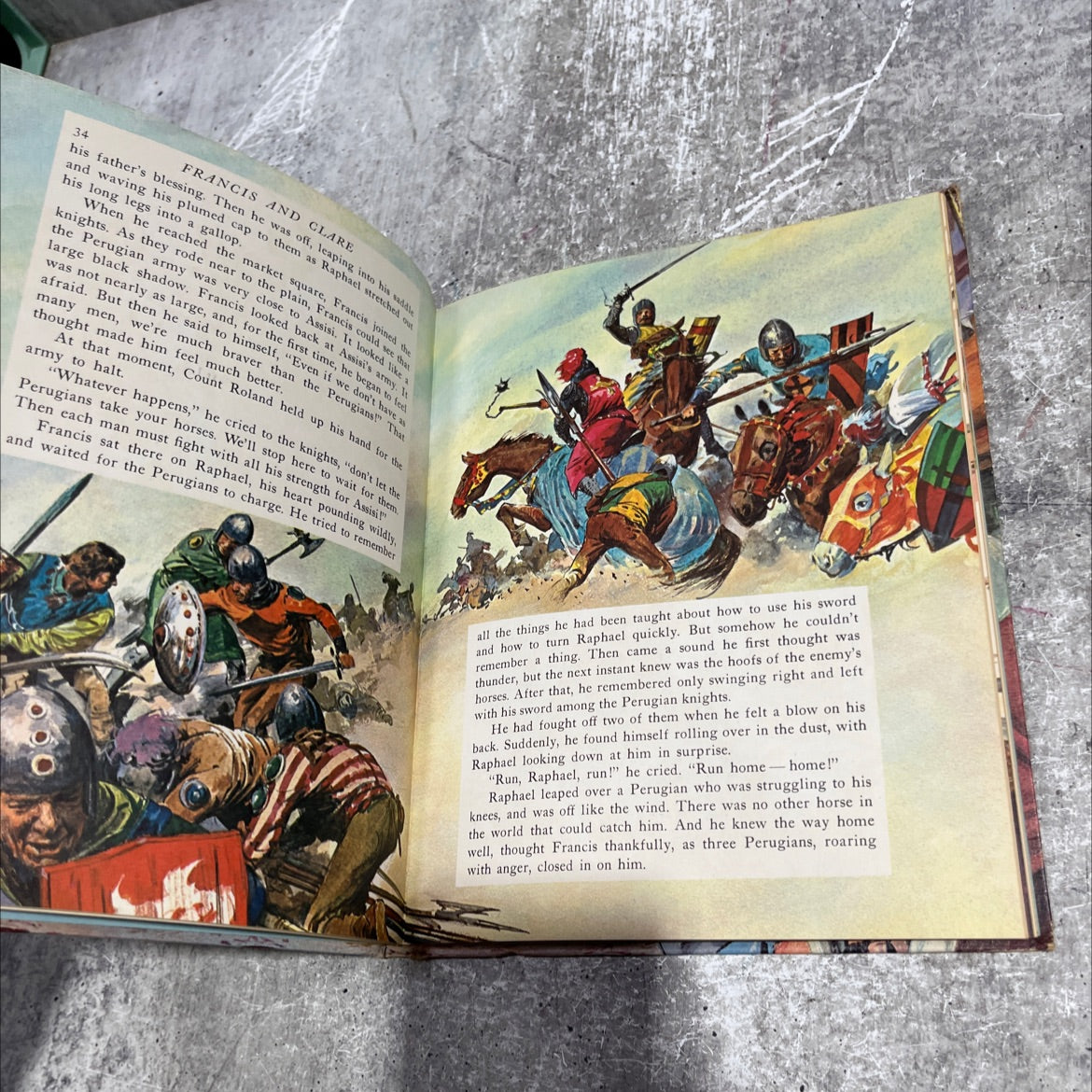 francis and clare saints of assisi book, by helen walker homan, 1962 Hardcover image 4