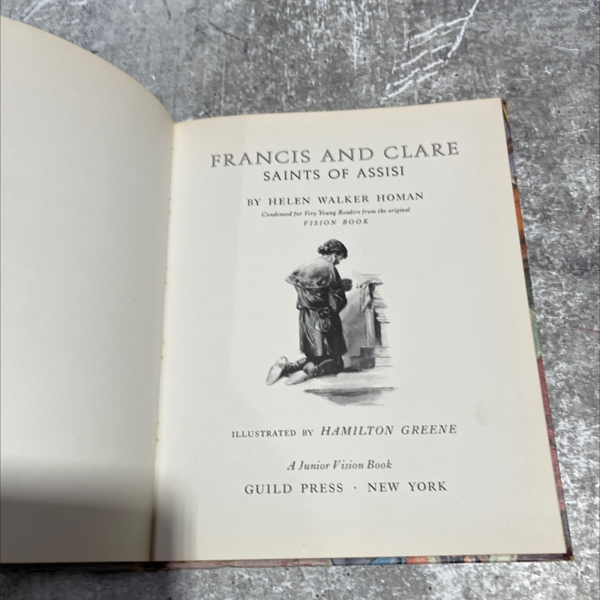 francis and clare saints of assisi book, by helen walker homan, 1962 Hardcover image 2
