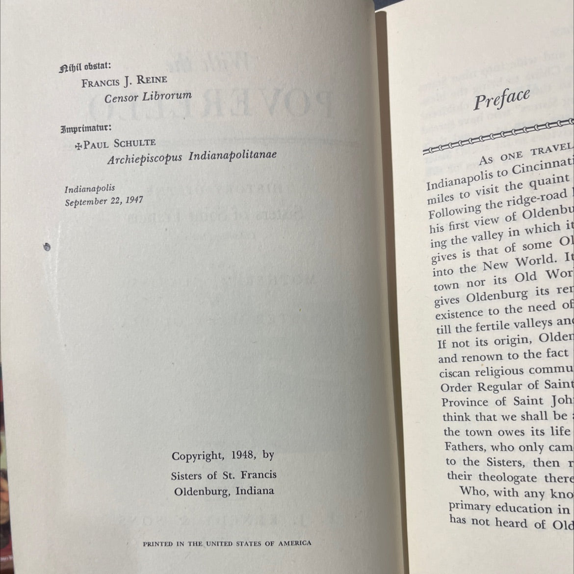 francis joseph rudolf with the poverello history of the sisters of saint francis oldenburg indiana book, by mother m. image 3