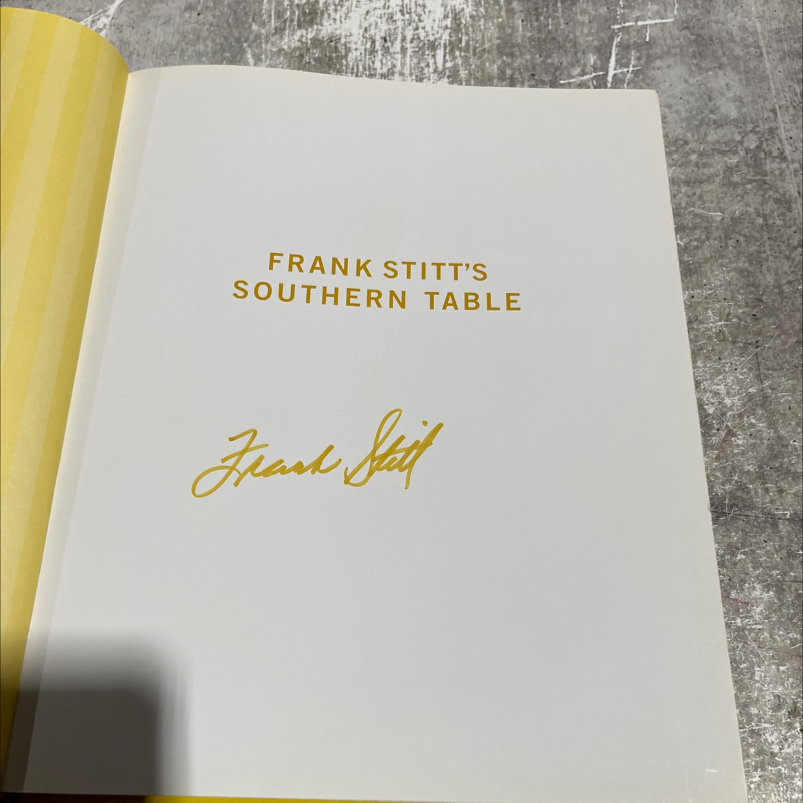 frank stitt's southern table book, by frank stitt, 2010 Hardcover image 2