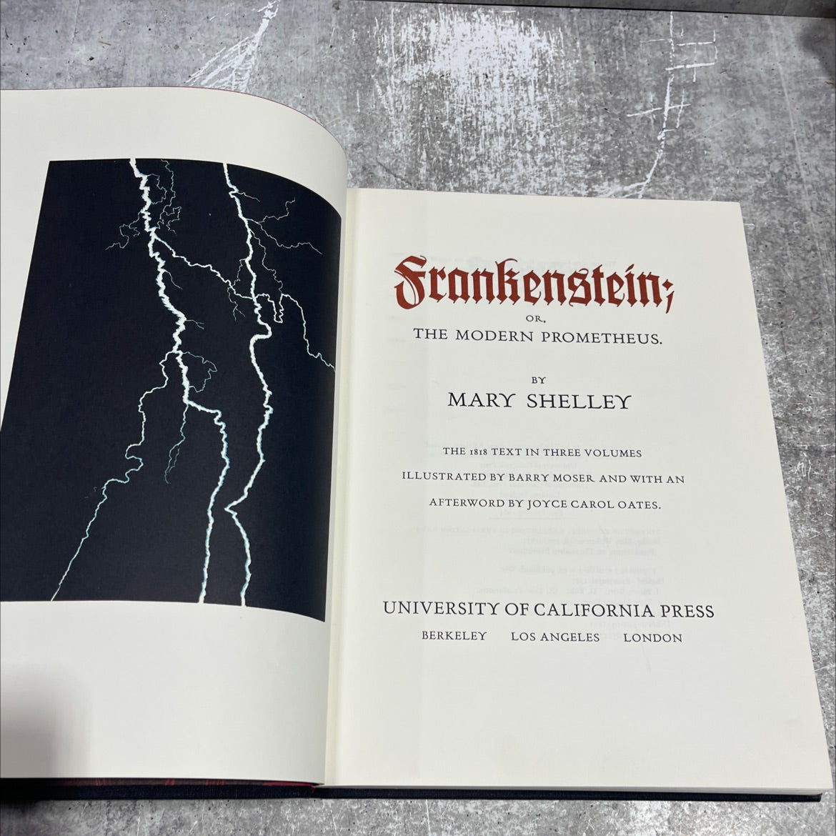 frankenstein; or, the modern prometheus book, by mary shelley, 1984 Hardcover image 2