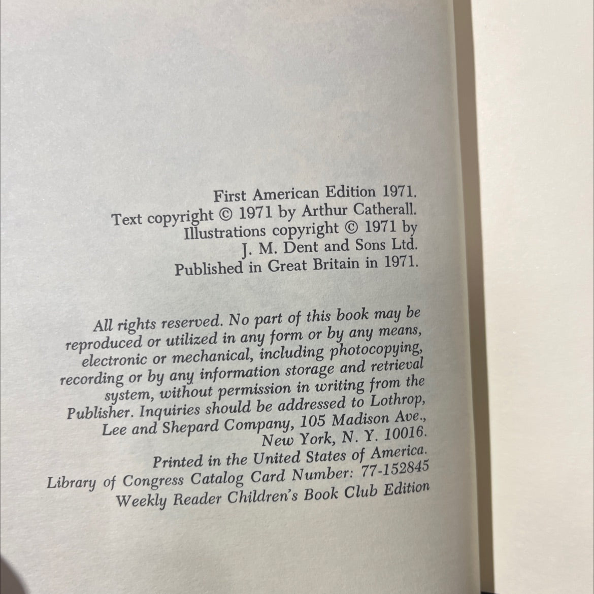 freedom for a cheetah book, by Arthur Catherall, 1971 Hardcover image 3
