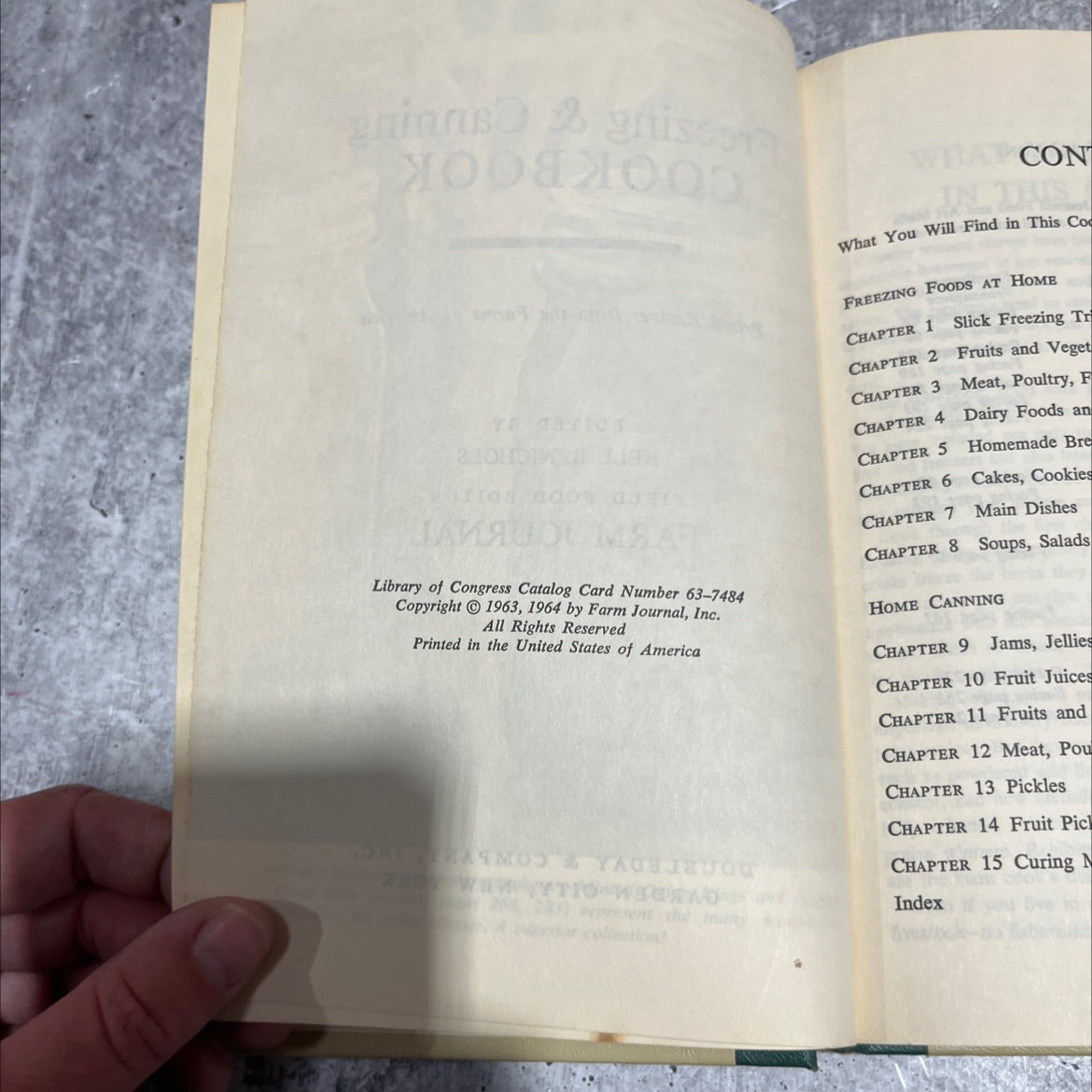 freezing & canning cookbook prized recipes from the farms of america book, by nell b. nichols, 1964 Hardcover image 3