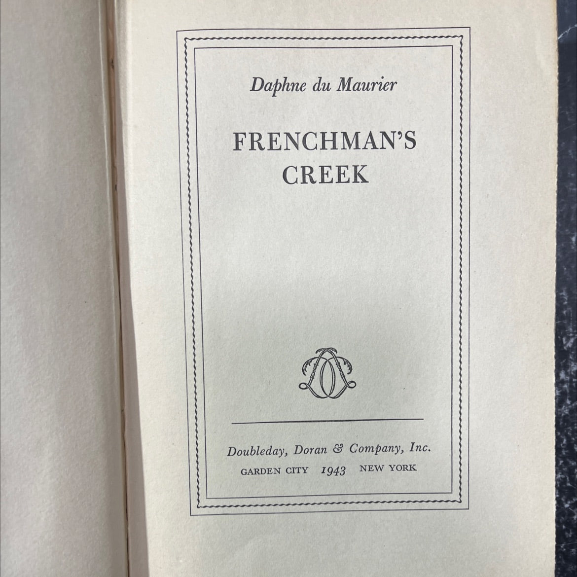 frenchman's creek book, by daphne du maurier, 1943 Hardcover image 2