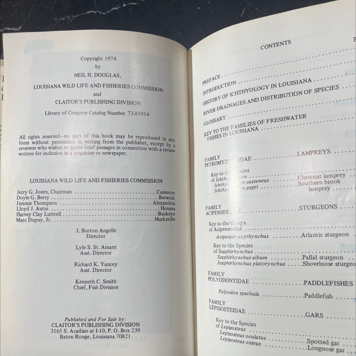 freshwater fishes of louisiana book, by neil h. douglas, 1974 Hardcover image 3