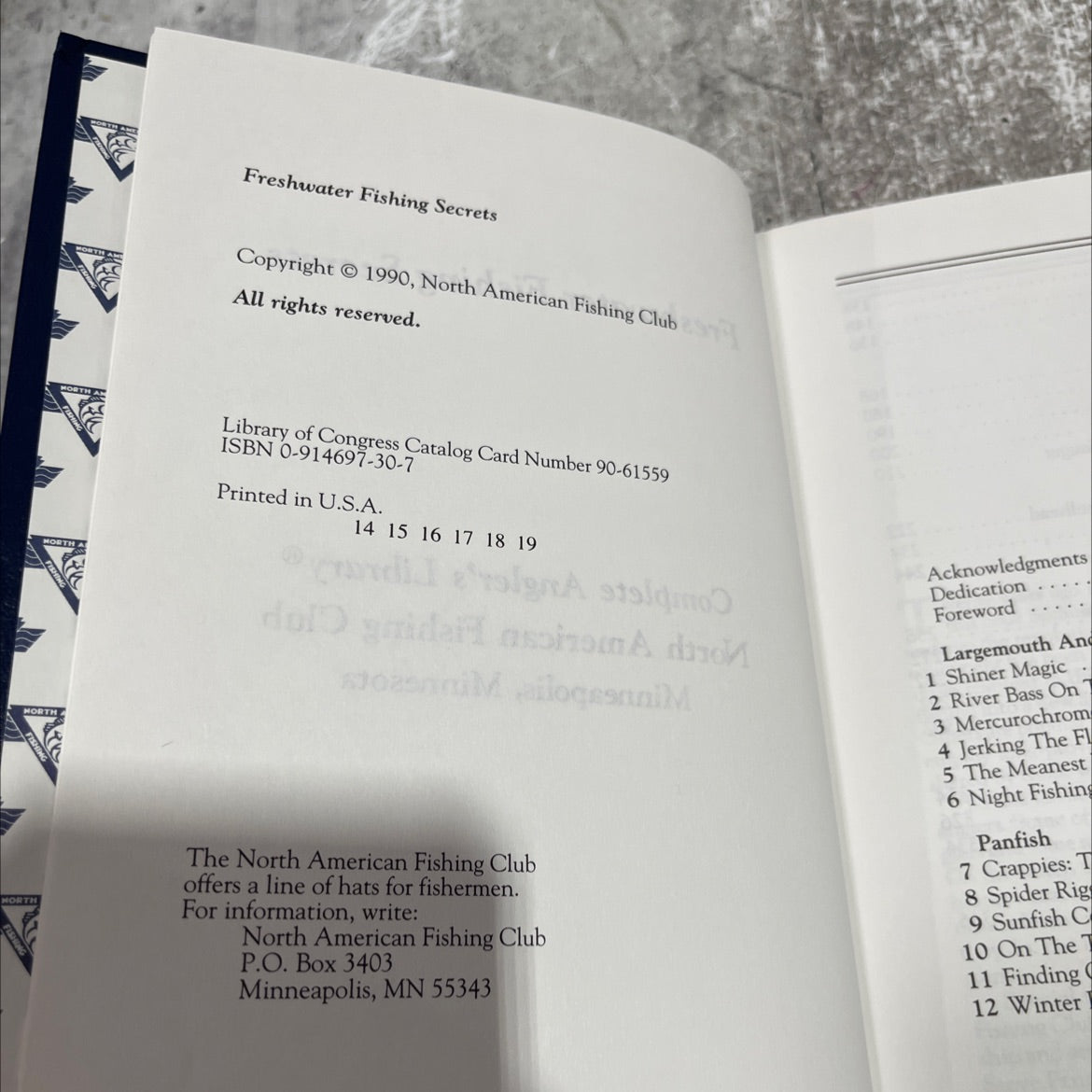 freshwater fishing secrets book, by unknown, 1990 Hardcover image 3