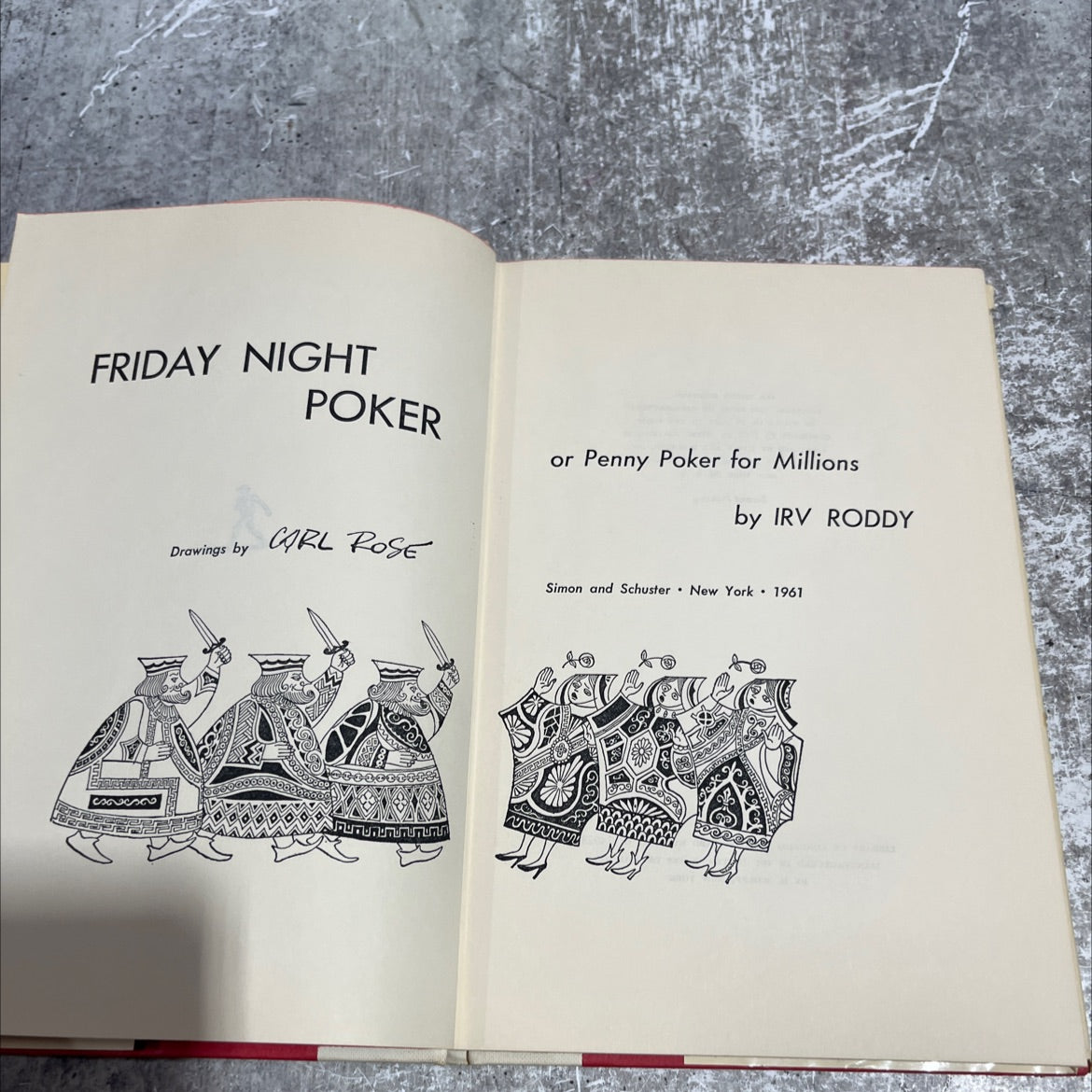 friday night poker or penny poker for millions book, by irv roddy, 1961 Hardcover image 2