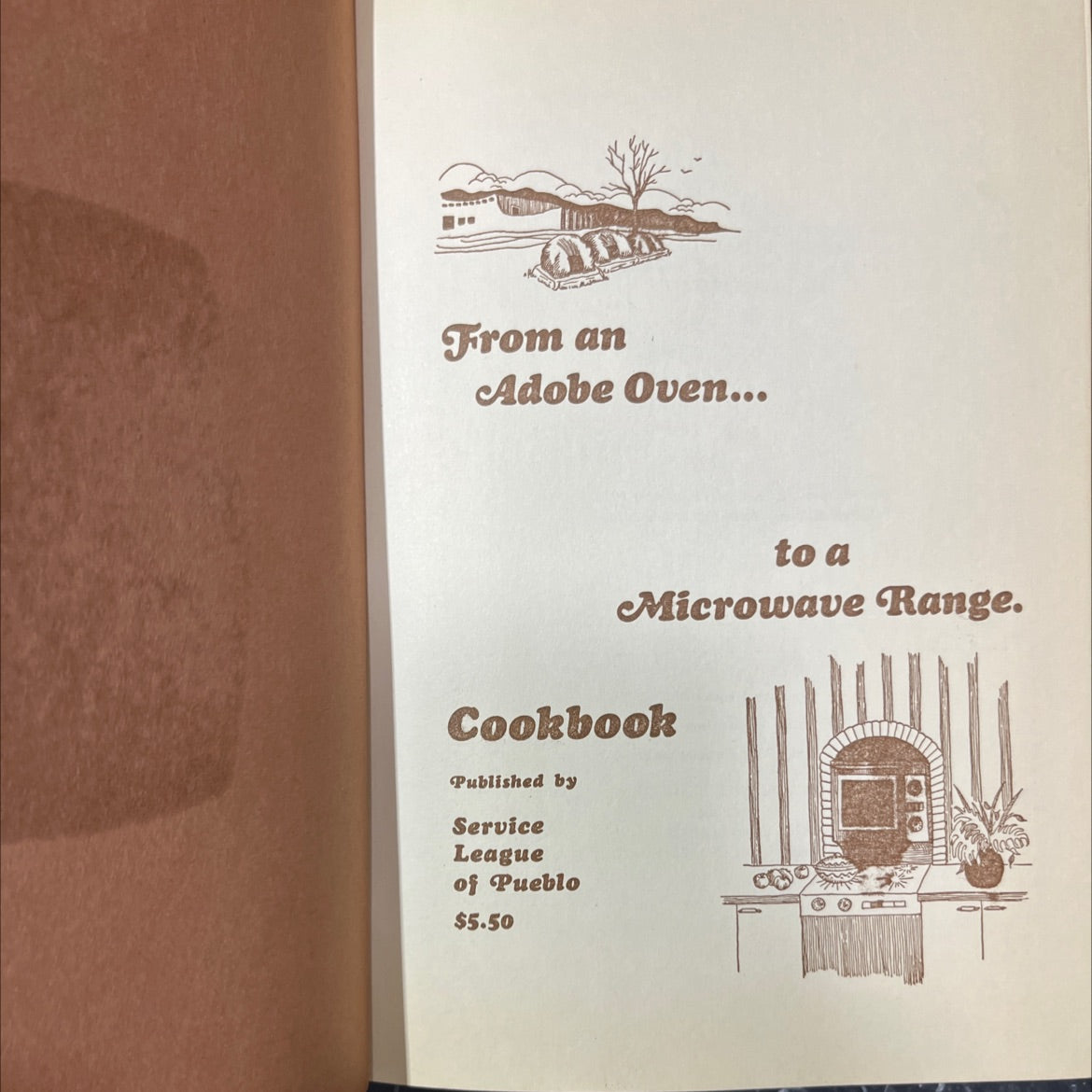 from an adobe oven... to a microwave range book, by Pueblo Service League, 1974 Hardcover image 2