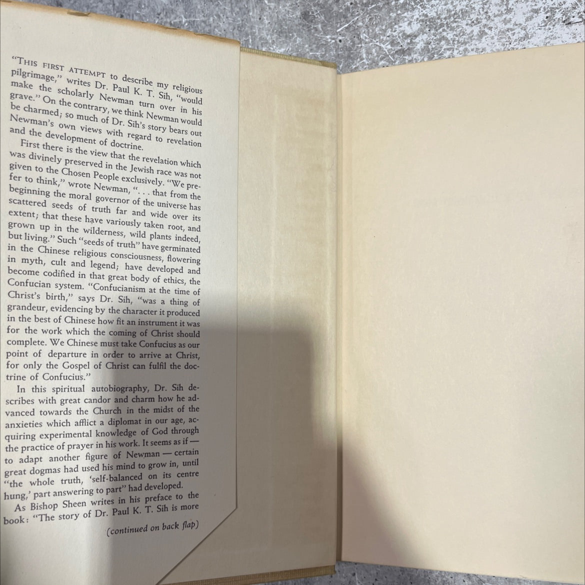 from confucius to christ book, by paul k. t. sih, 1952 Hardcover, First Edition, Vintage image 4