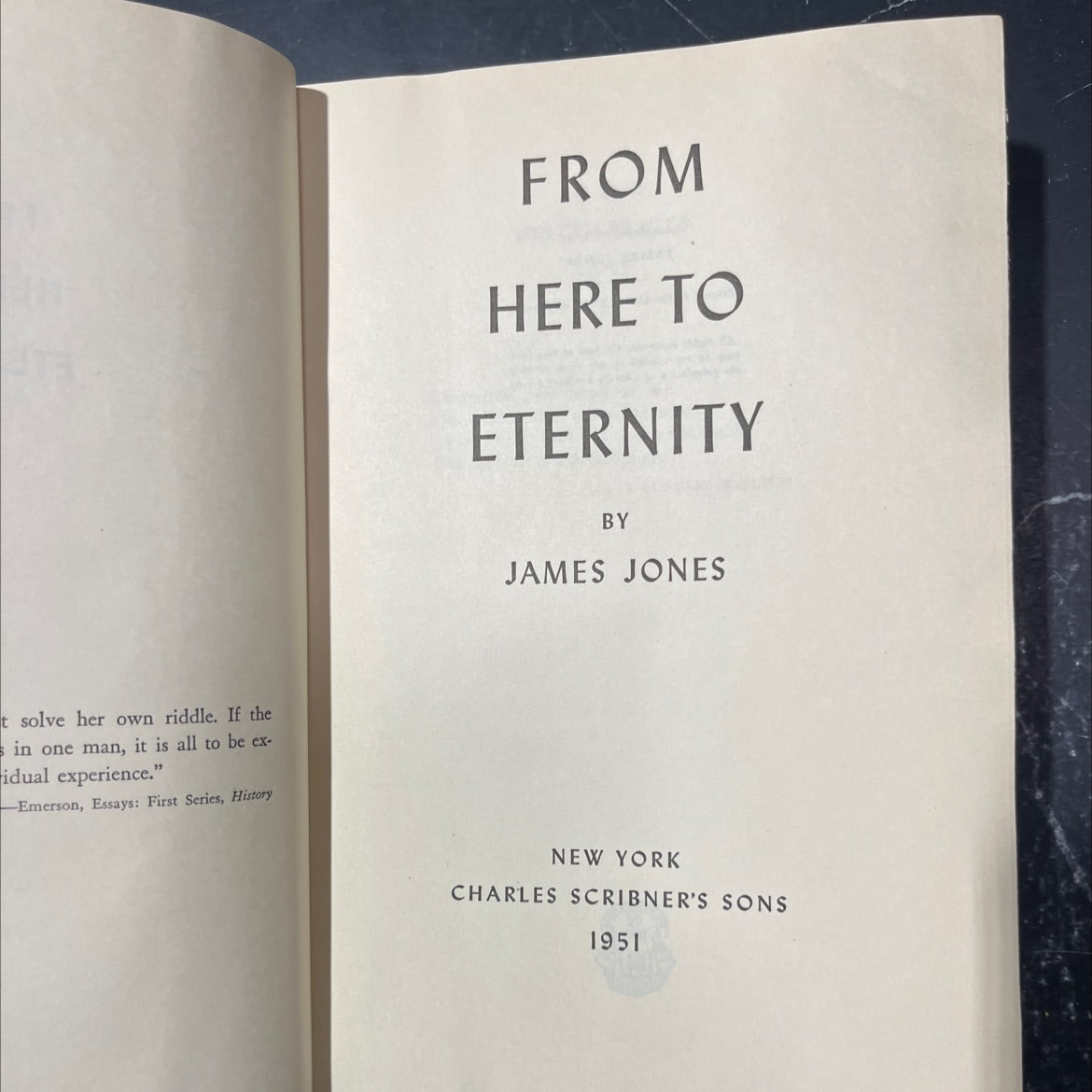 from here to eternity book, by james jones, 1951 Hardcover image 2