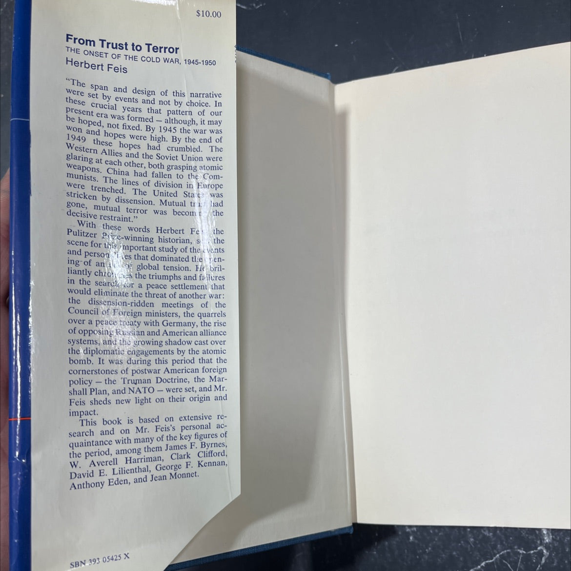 from trust to terror book, by Herbert Feis, 1970 Hardcover image 4