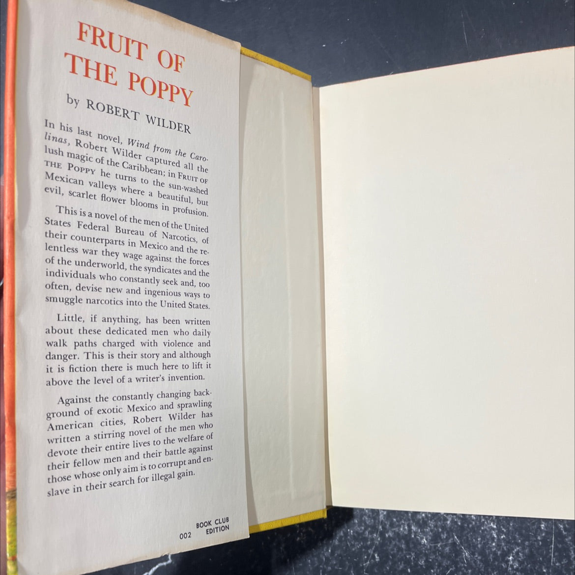 fruit of the poppy book, by robert wilder, 1965 Hardcover image 4