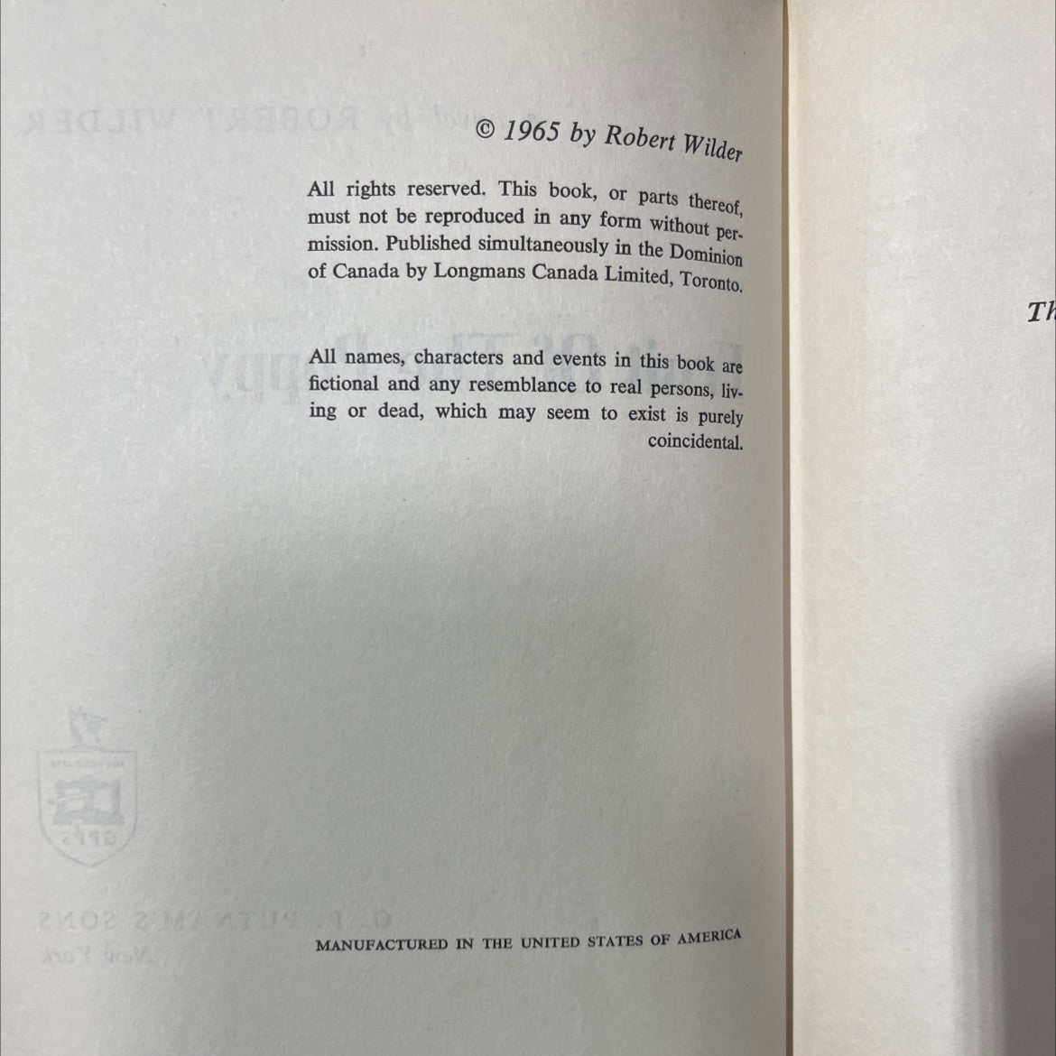 fruit of the poppy book, by robert wilder, 1965 Hardcover image 3