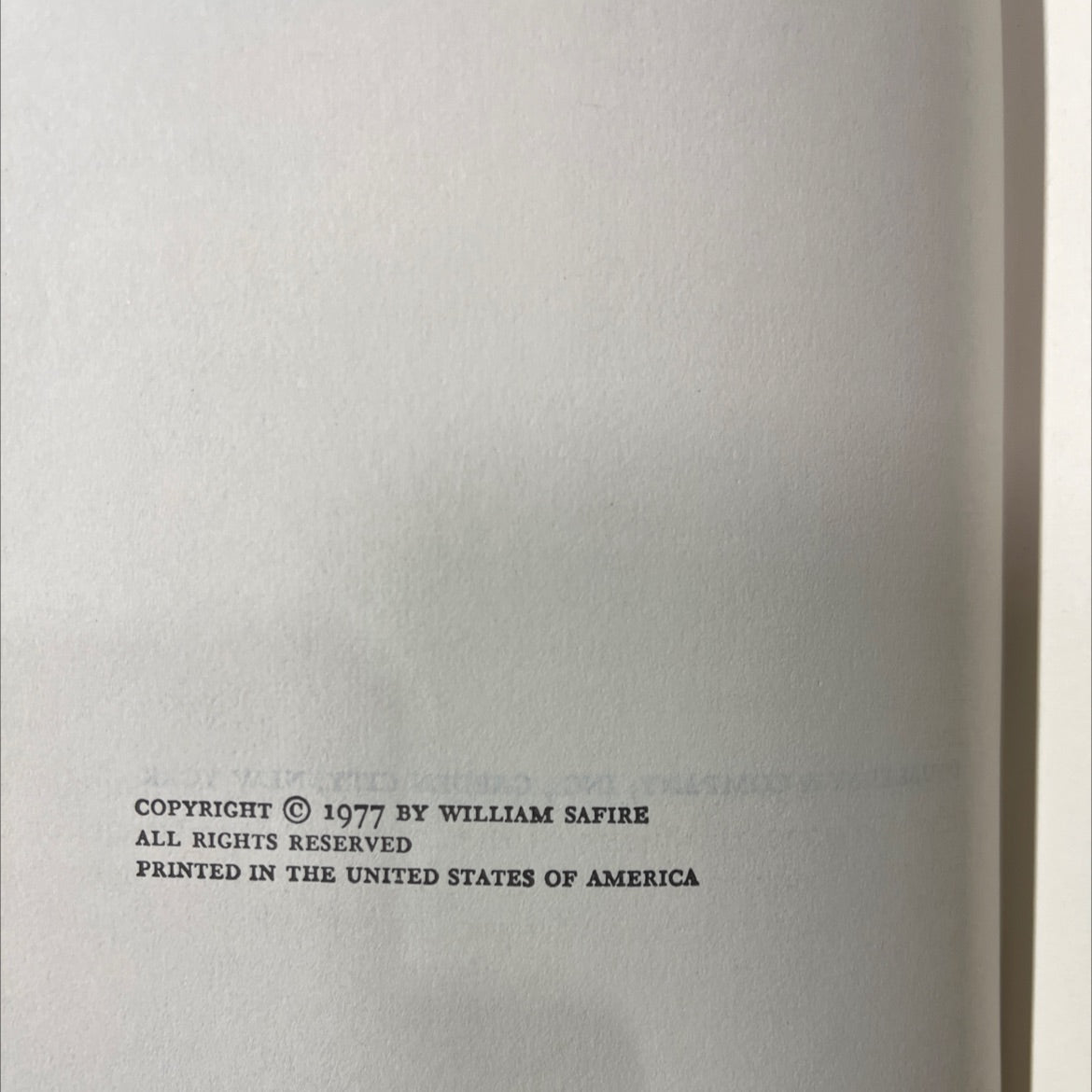 full disclosure book, by william safire, 1977 Hardcover image 3