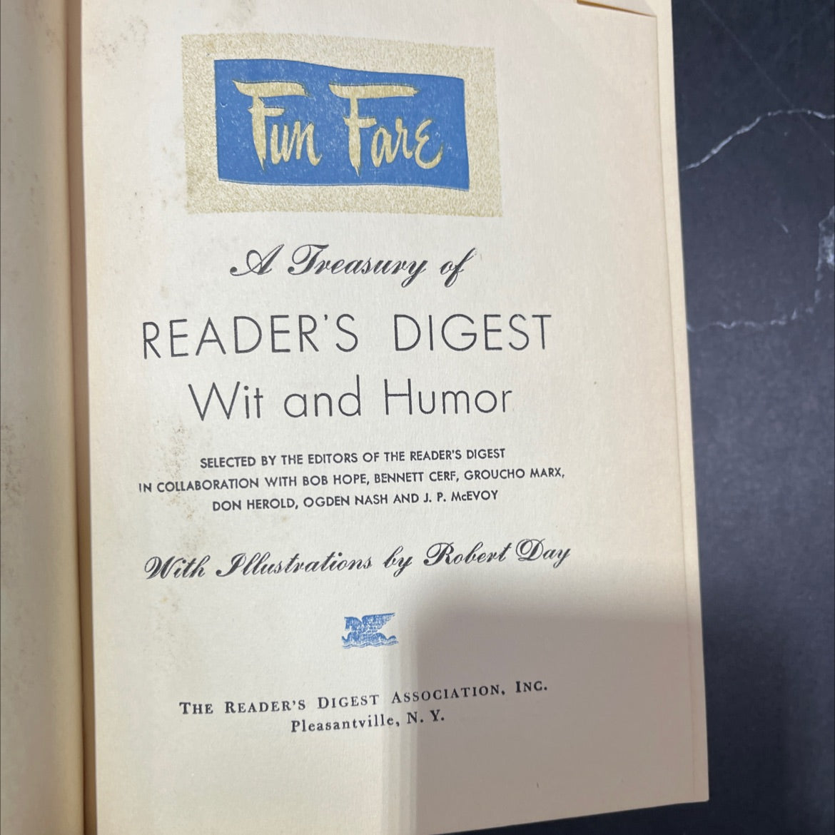fun fare a treasury of reader's digest wit and humor book, by editors of the reader's digest, 1949 Hardcover image 2