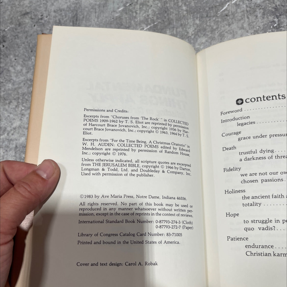 fundamental things apply reflecting on christian basics book, by clyde f. crews, 1983 Hardcover image 3