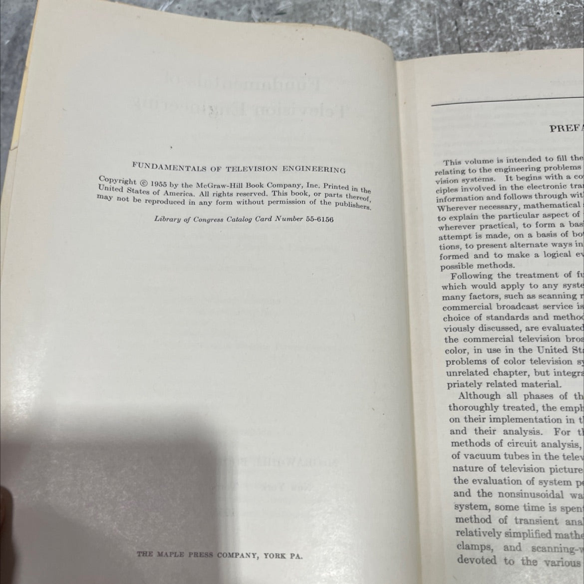 fundamentals of television engineering book, by glenn m. glasford, 1955 Hardcover image 3