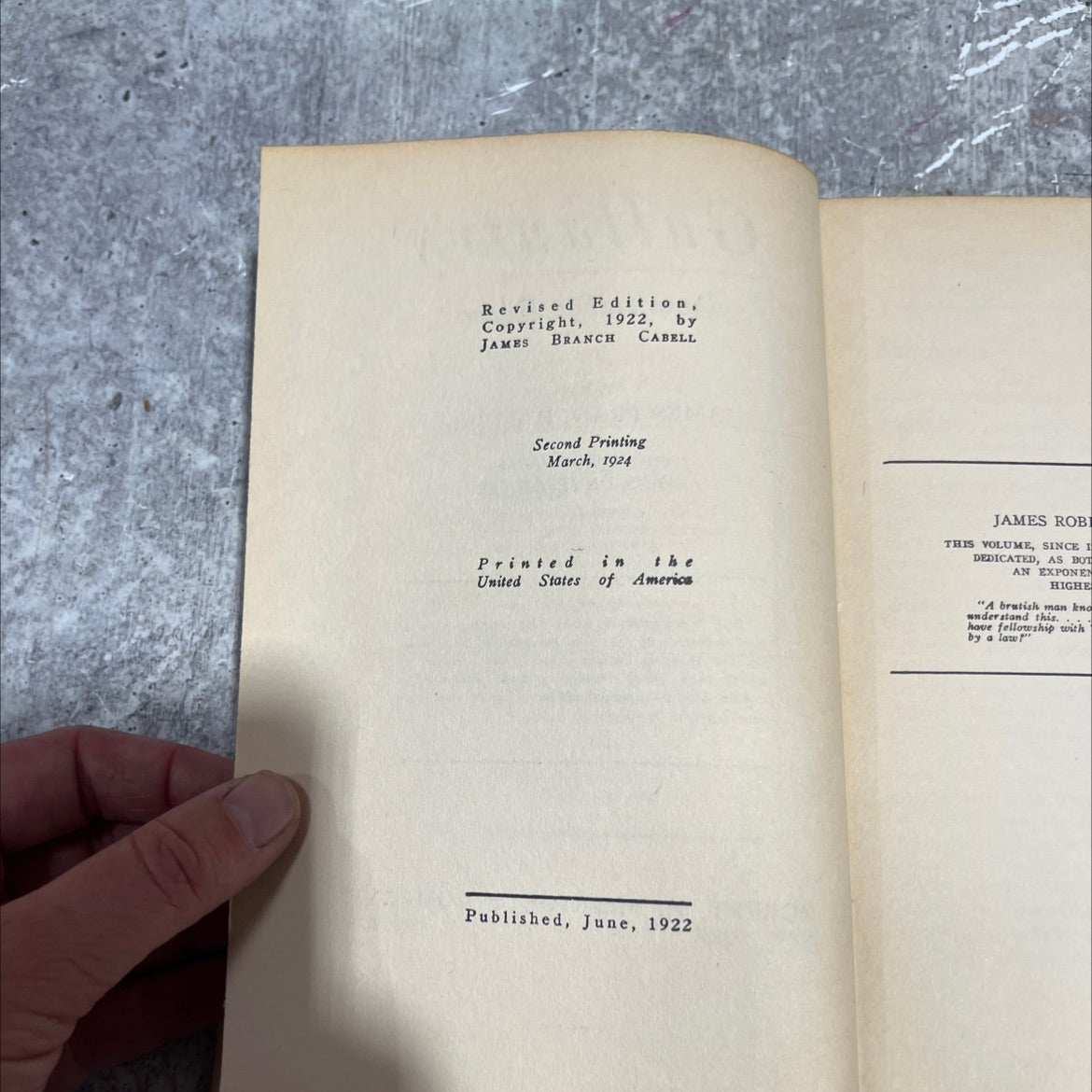 gallantry dizain des fêtes galantes book, by james branch cabell, 1924 Hardcover image 3