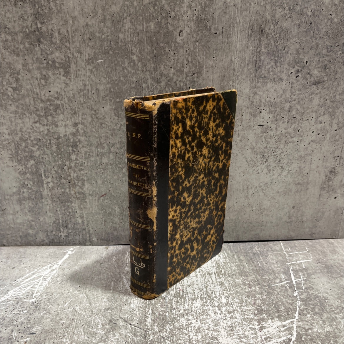 gambetta par gambetta letters and memories from family book, by P.-B. Gheusi, 1909 Leather image 1