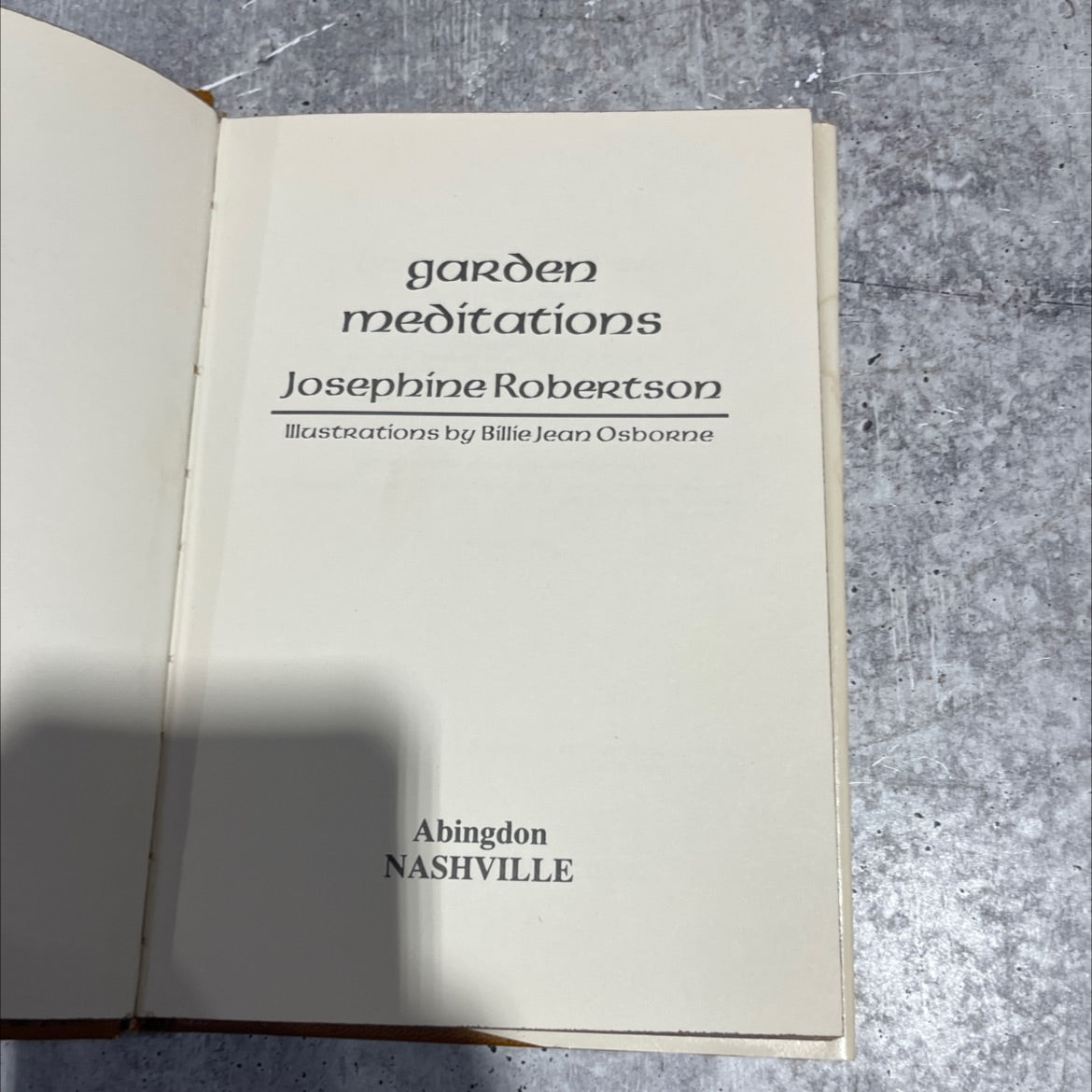 garden meditations book, by josephine robertson, 1977 Hardcover image 2