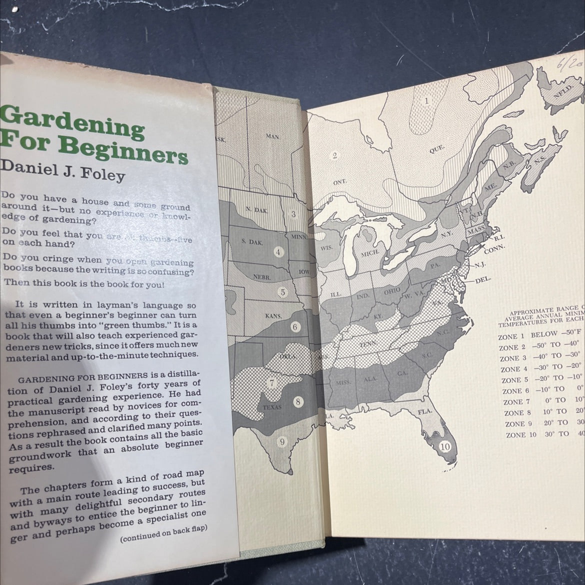 gardening for beginners book, by daniel j. foley, 1967 Hardcover image 4