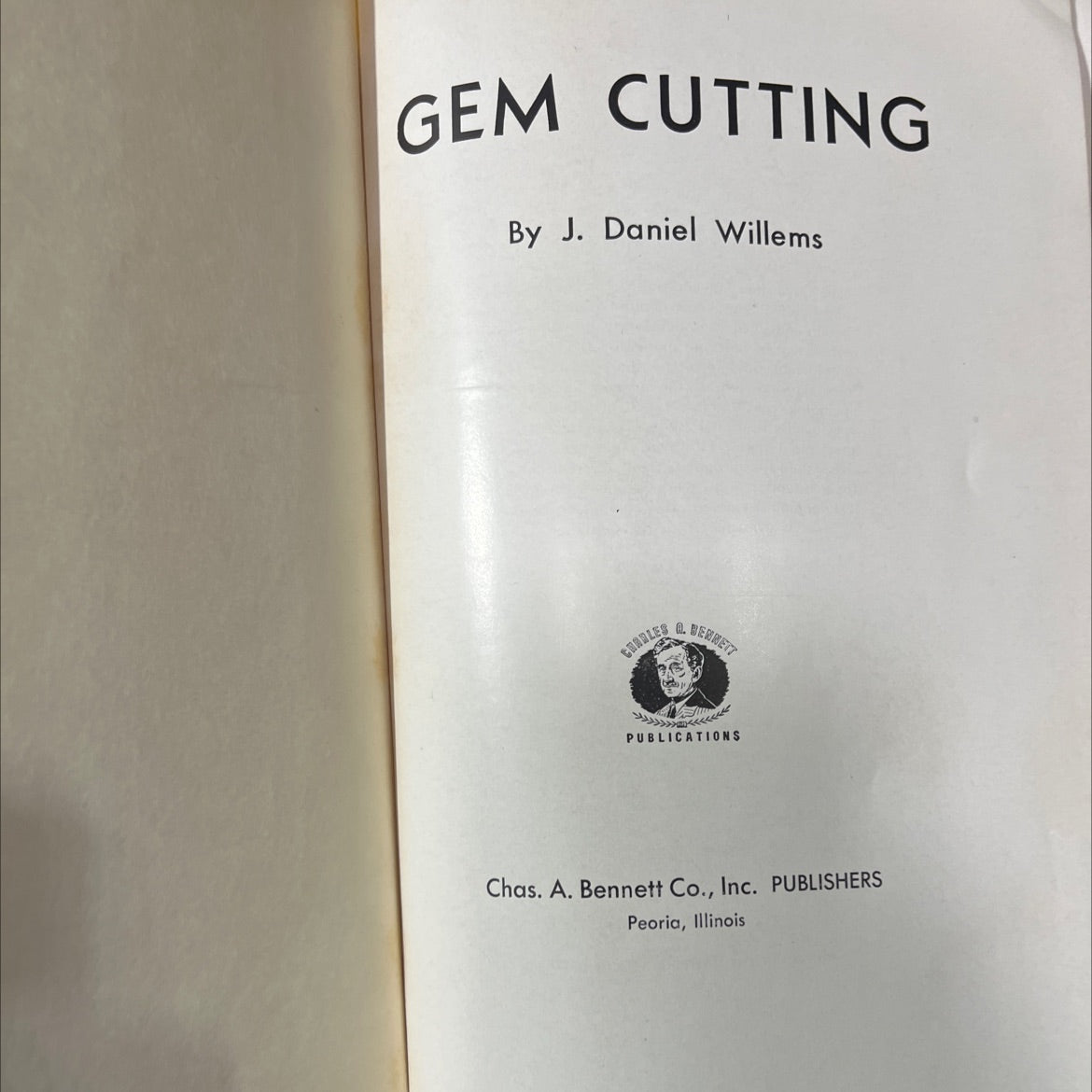 gem cutting book, by j. daniel willems, 1948 Hardcover image 2