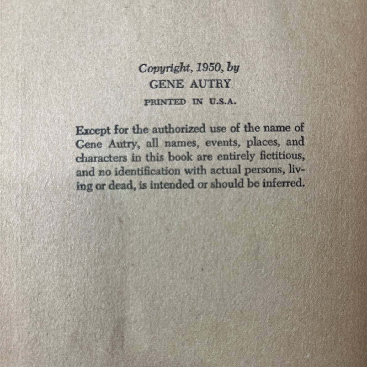 gene autry and the golden ladder gang book, by w. h. hutchinson, 1950 Hardcover image 3