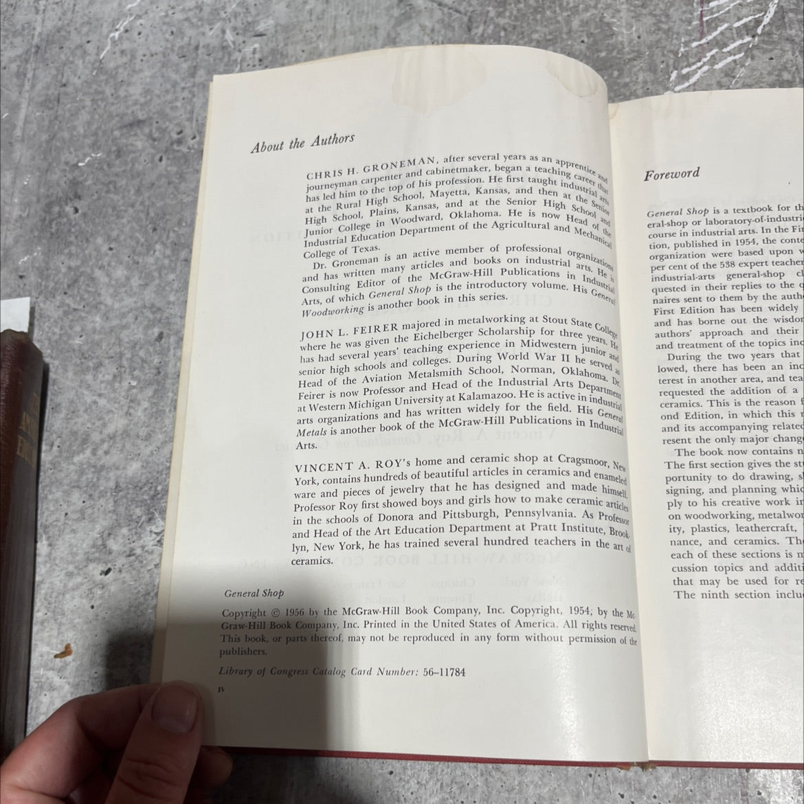 general shop book, by chris h. groneman, john l. feirer, vincent a. roy, 1956 Hardcover image 3