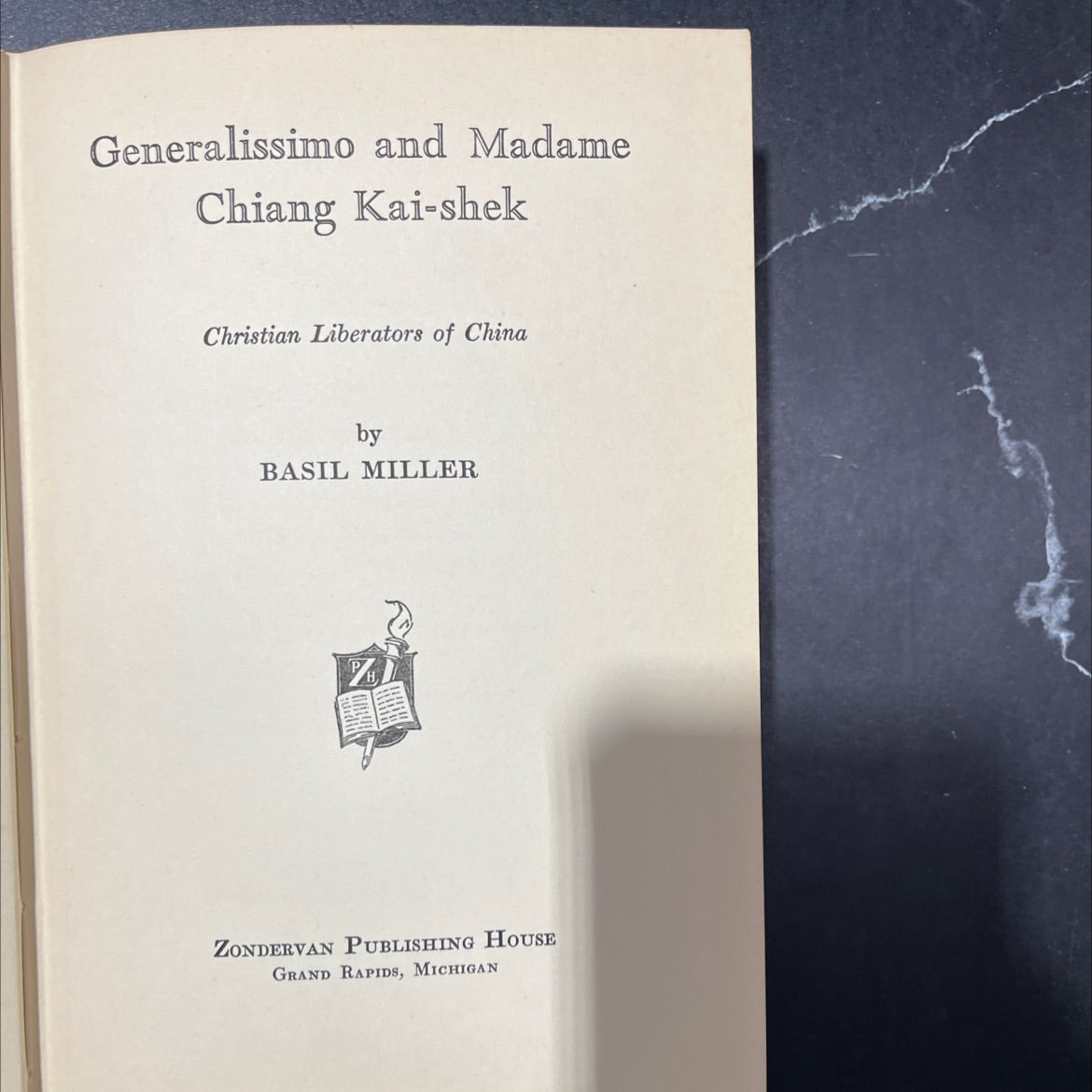 generalissimo and madame chiang kai-shek christian liberators of china book, by basil miller, 1943 Hardcover image 2