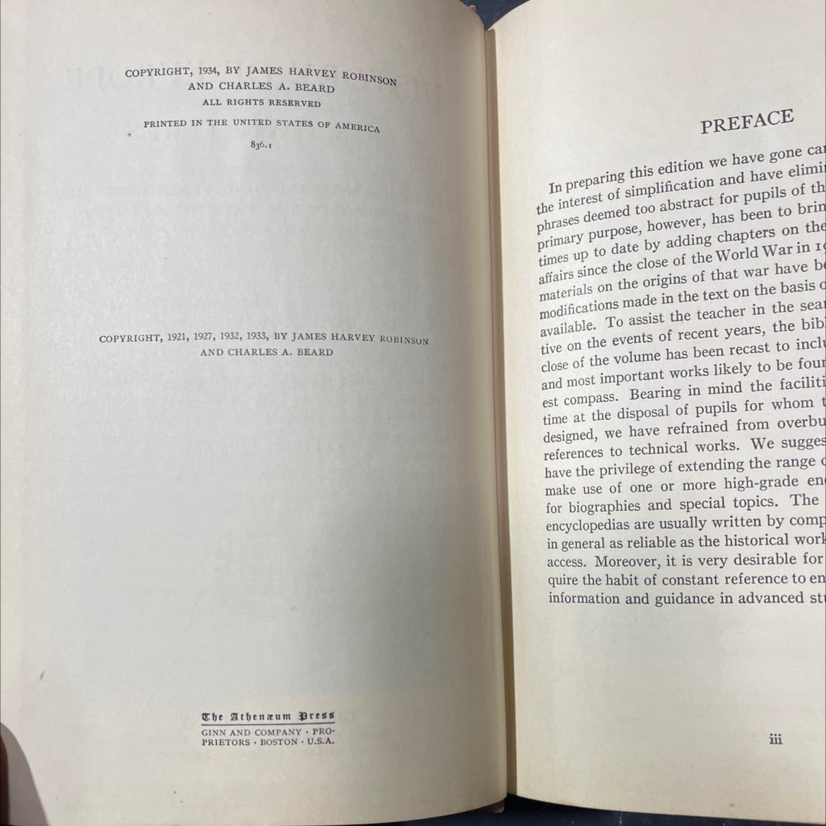 geneva, the seat of the league of nations book, by james harvey robinson and charles a. beard, 1934 Hardcover image 3