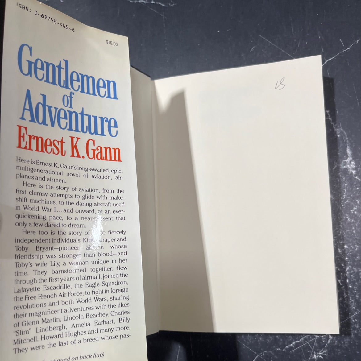 gentlemen of adventure book, by ernest k. gann, 1983 Hardcover image 4