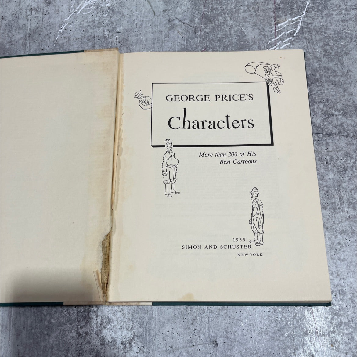 george price's characters more than 200 of his best cartoons book, by george price, 1955 Hardcover image 2