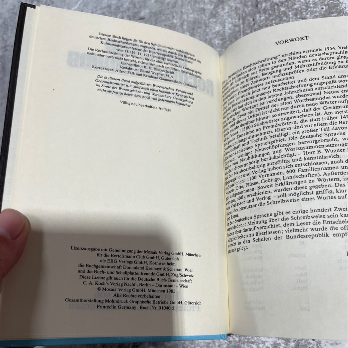 german orthography book, by Professor Dr. Lutz Mackensen, 1985 Hardcover image 3