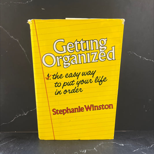 getting organized the easy way to put your life in order book, by stephanie winston, 1978 Hardcover image 1