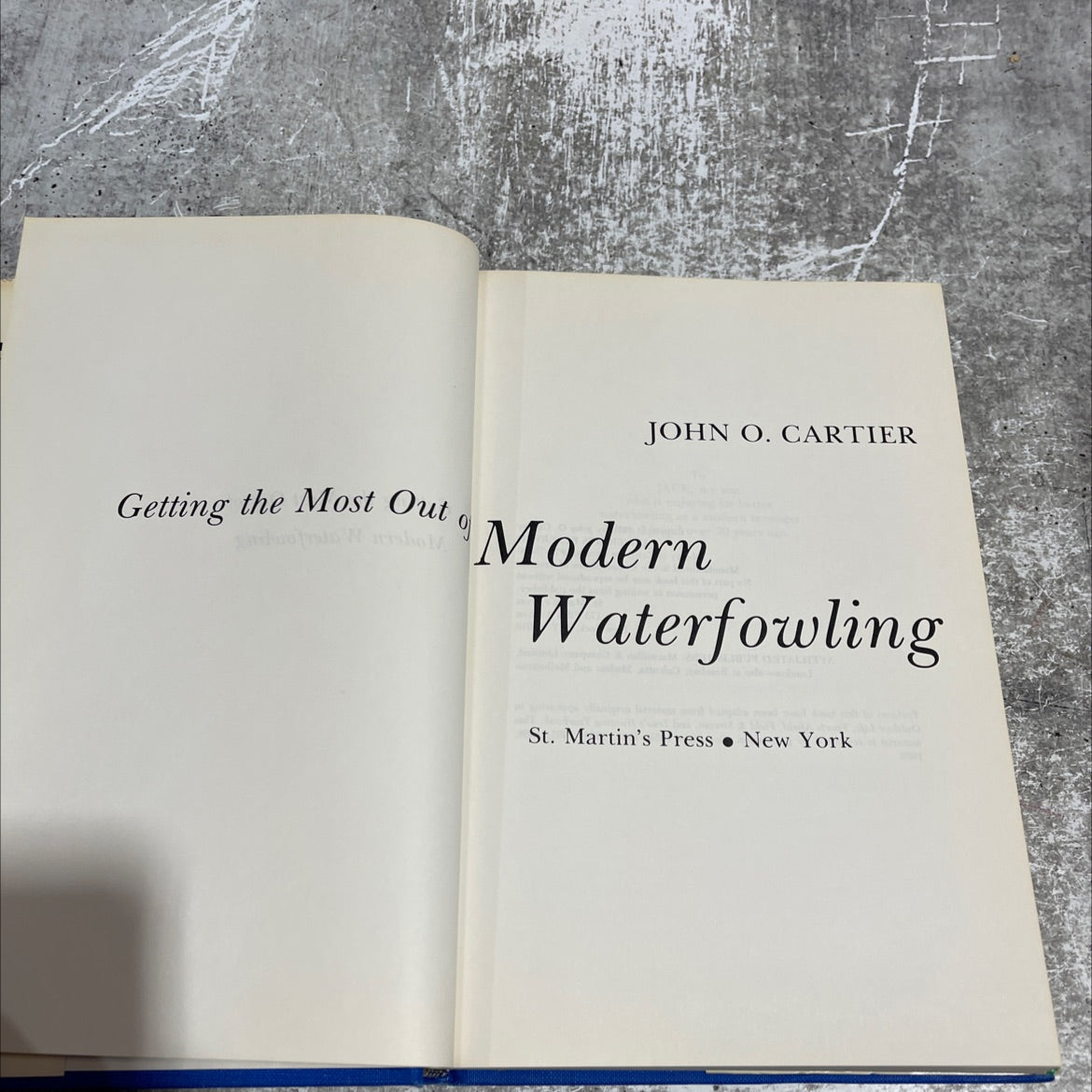 getting the most out of modern waterfowling book, by john o. cartier, 1974 Hardcover image 2