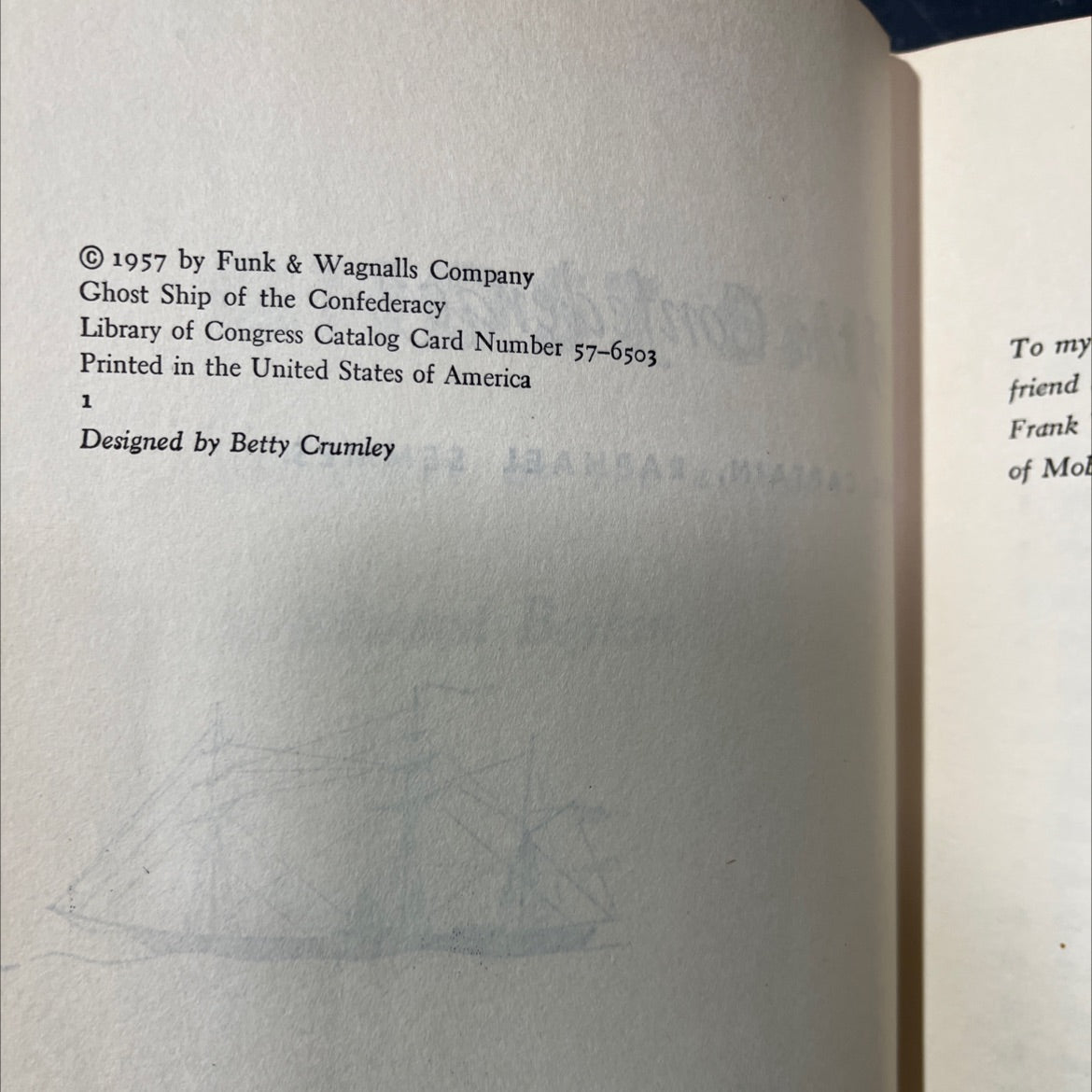 ghost ship of the confederacy the story of the alabama and her captain raphael semmes book, by Edward Boykin, 1957 image 3