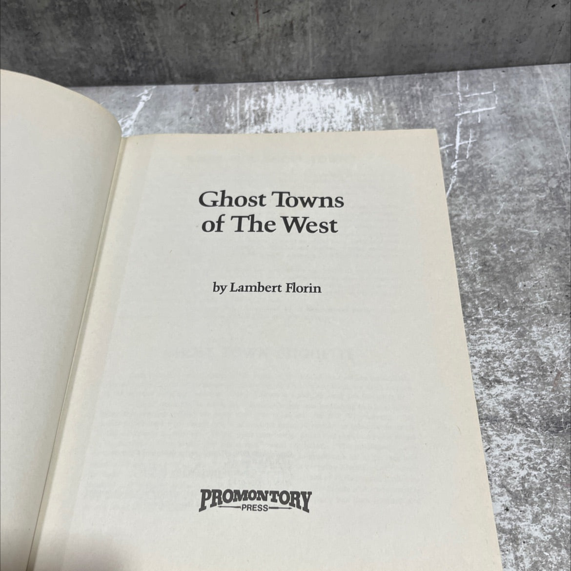 ghost towns of the west book, by lambert florin, 1971 Hardcover image 2