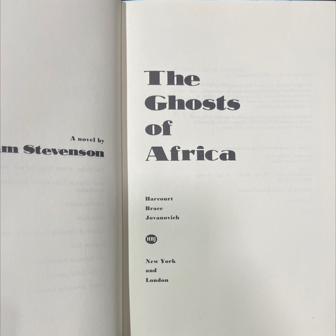 ghosts of africa book, by william stevenson, 1980 Hardcover image 2