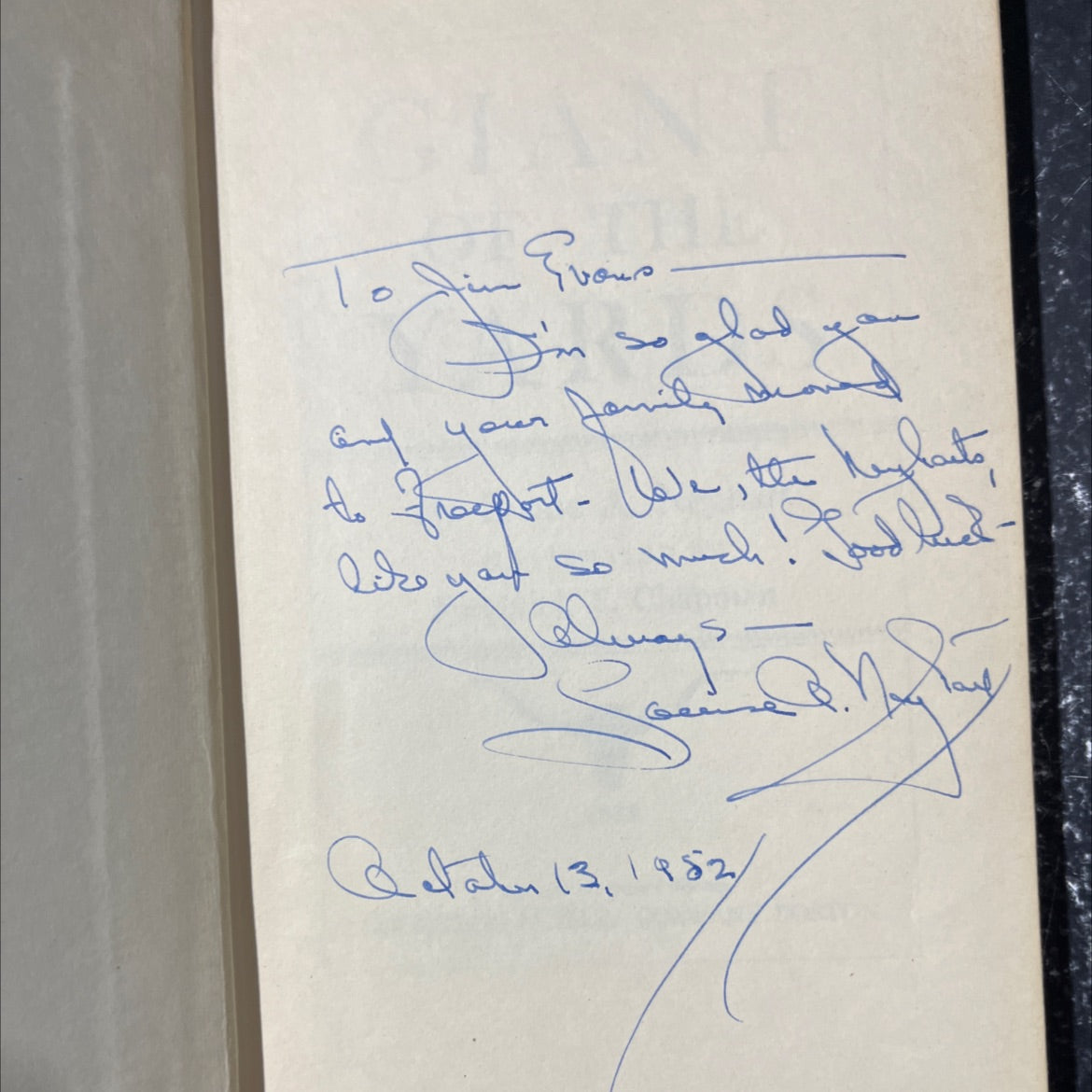 SIGNED giant of the yards book, by Louise A. Neyhart, 1952 Hardcover, Vintage image 4