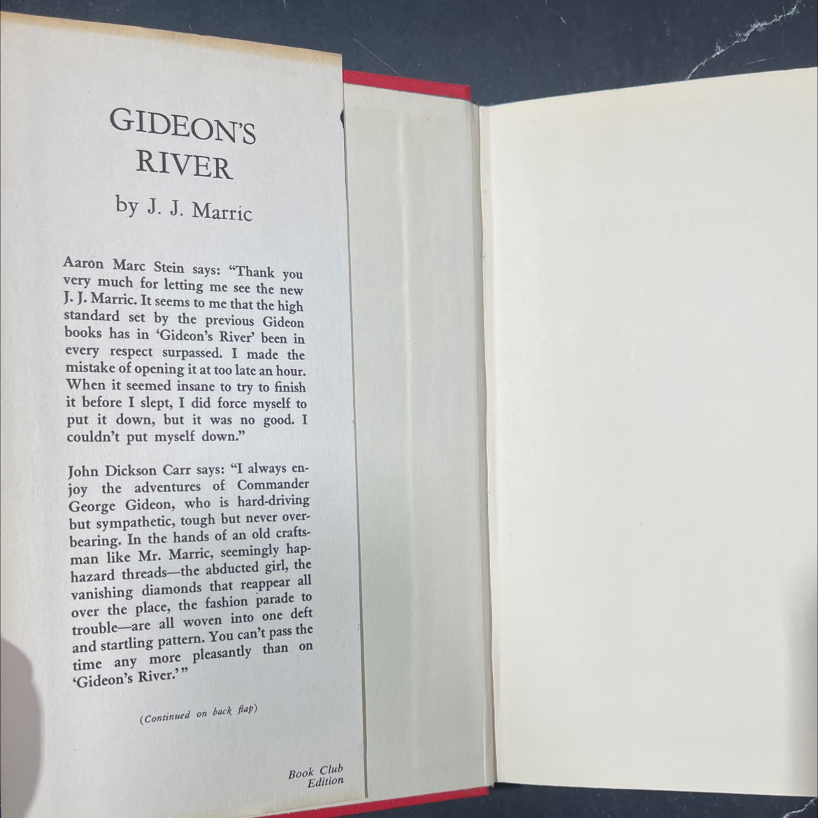 gideon's river book, by j. j. marric, 1968 Hardcover image 4