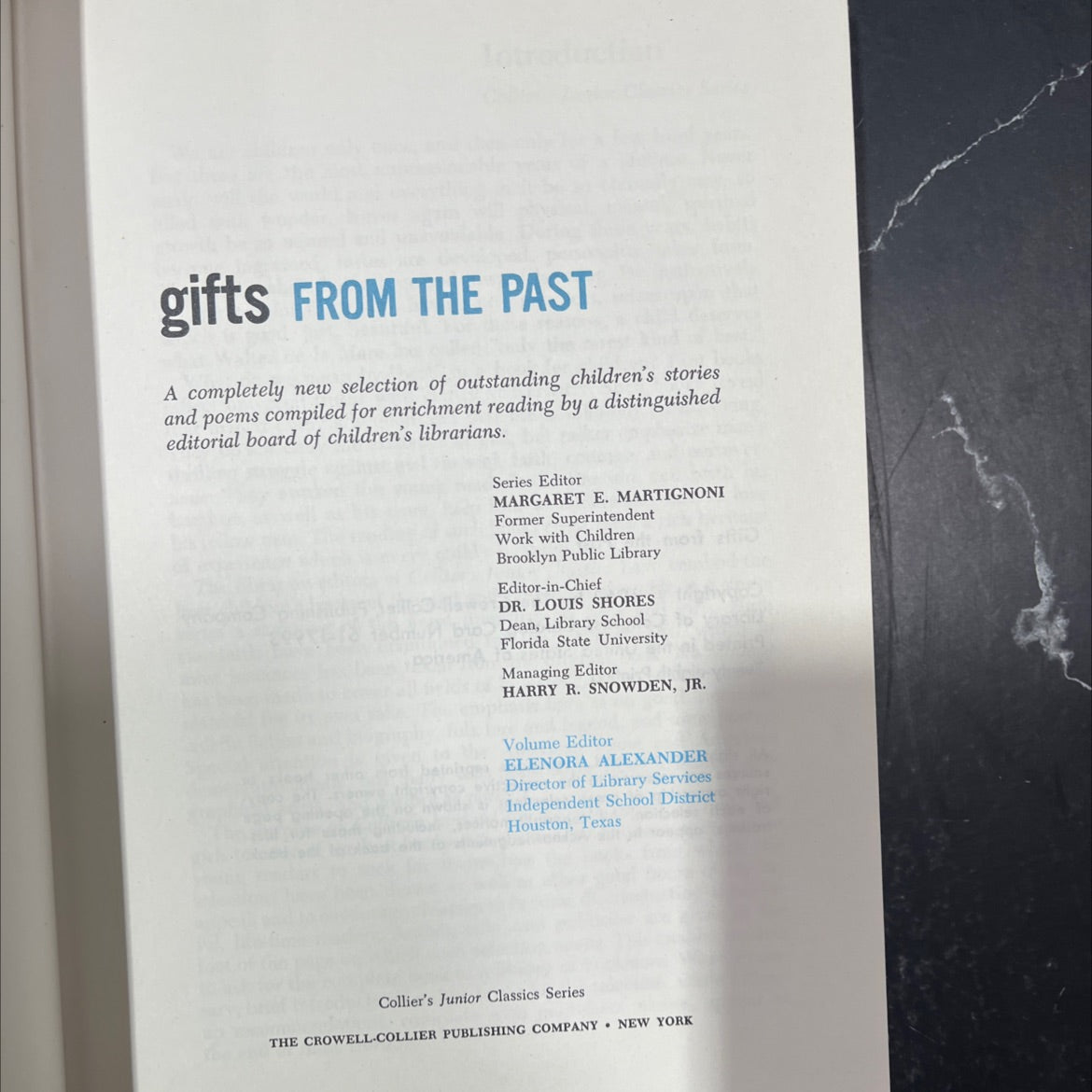 gifts from the past book, by unknown, 1962 Hardcover image 2