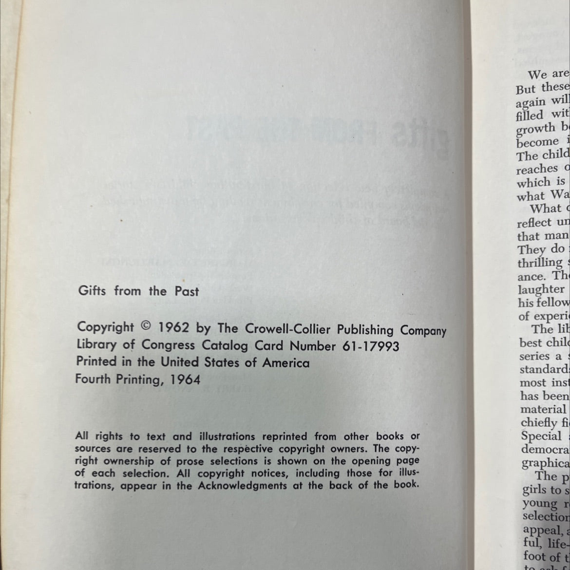 gifts from the past book, by Margaret E. Martignoni, Dr. Louis Shores, Harry R. Snowden, Jr., Elenora Alexander, 1964 image 3