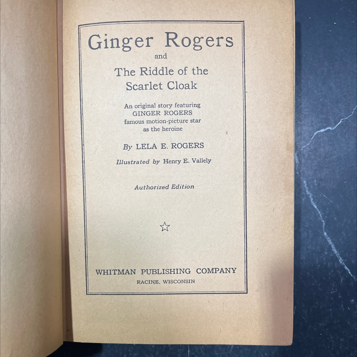 ginger rogers and the riddle of the scarlet cloak book, by lela e. rogers, 1942 Hardcover image 2