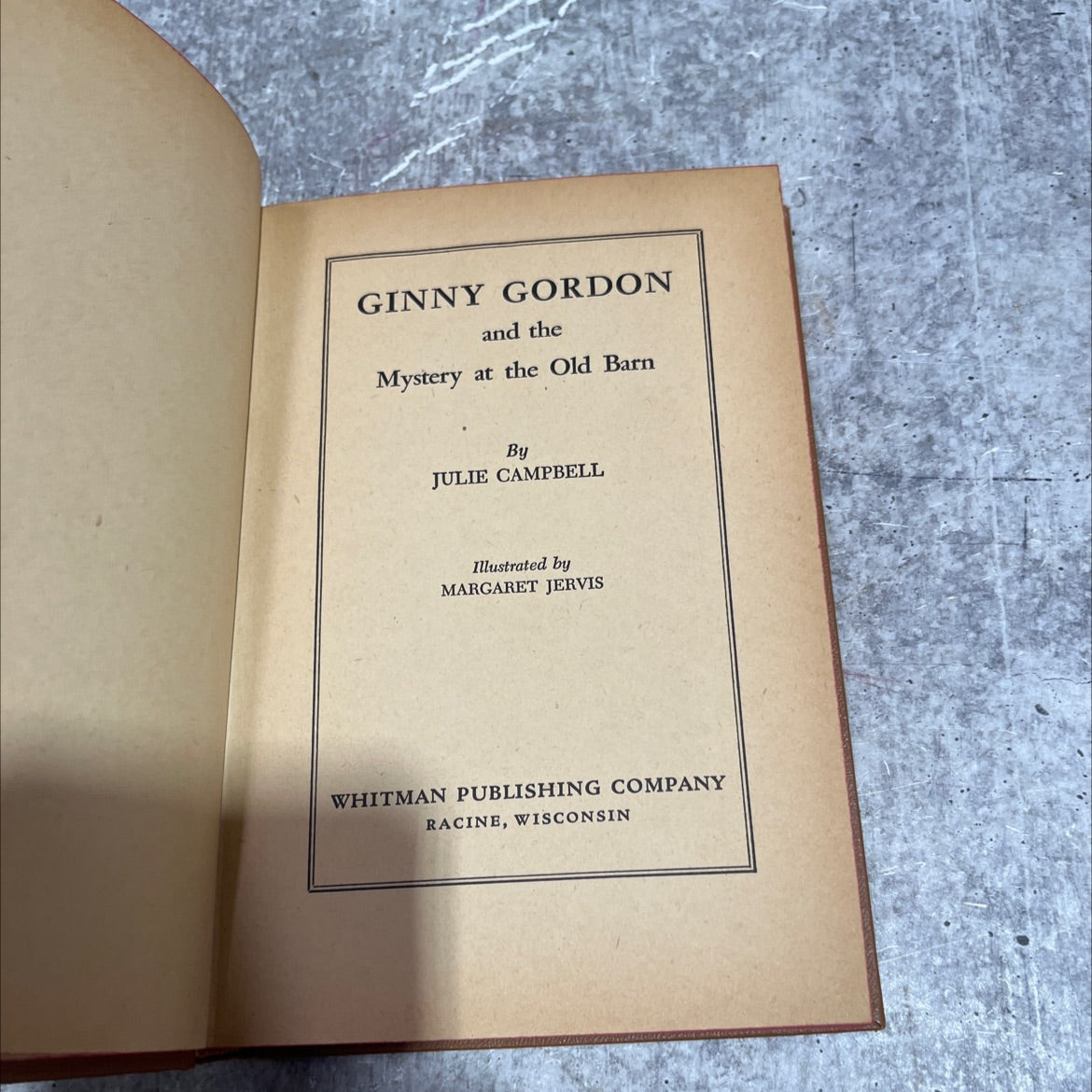 ginny gordon and the mystery at the old barn book, by julie campbell, 1951 Hardcover image 2