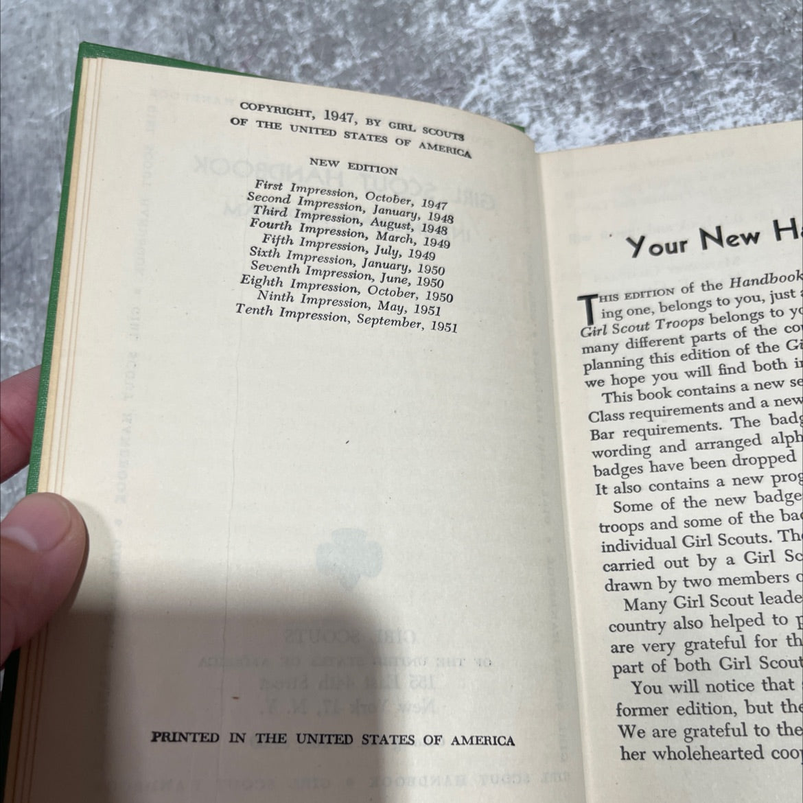 girl scout handbook book, by girl scouts of the united states of america, 1951 Hardcover image 3