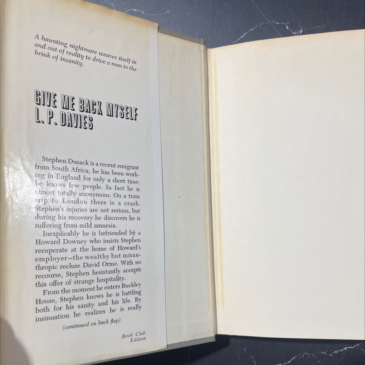 give me back myself book, by l. p. davies, 1971 Hardcover image 4