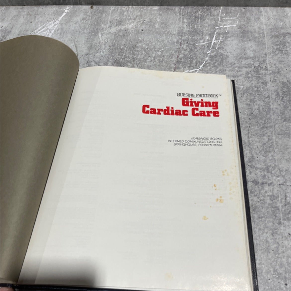 giving cardiac care book, by unknown, 1982 Hardcover image 2